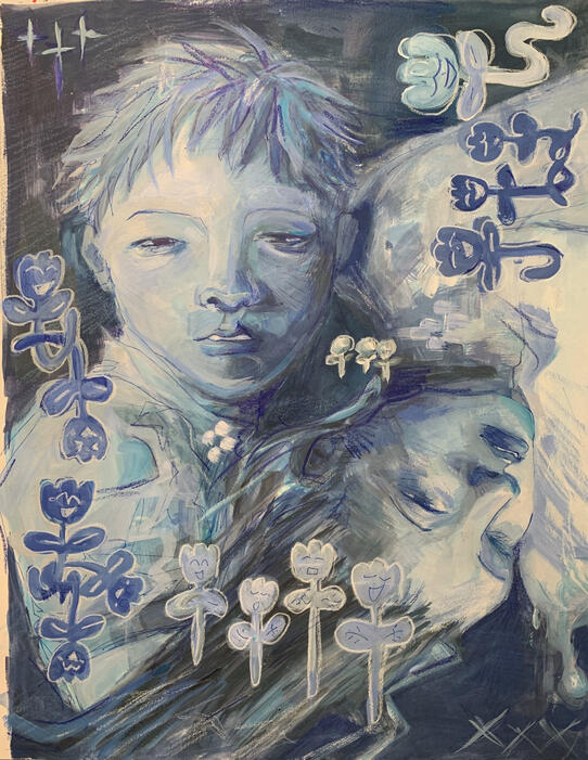 Andros (2022) / Winner of San Joaquin Delta College&#39;s President’s Award, awarded by Dr. Aguilera Lawrenson / San Joaquin Delta College&#39;s Spring 2023 Student Art Exhibition